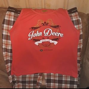 John Deere flannel pants tank top